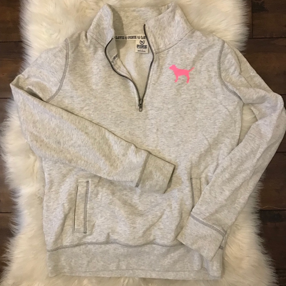 PINK quarter zip up